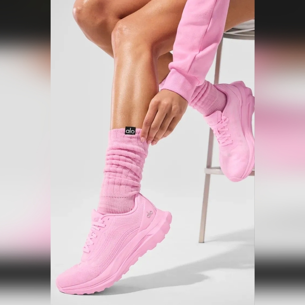 ALO Yoga Alo Scrunch Sock Unisex  - Sweet Pink - Medium